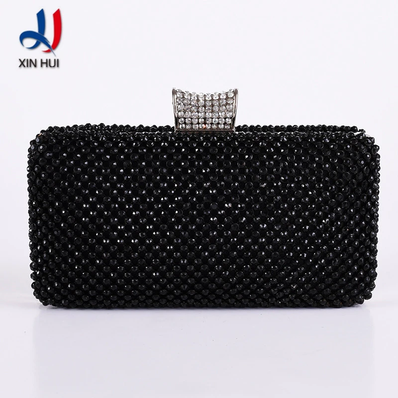 Newest Production Beautiful Clutch Satin Cloth Evening Bag for Lady