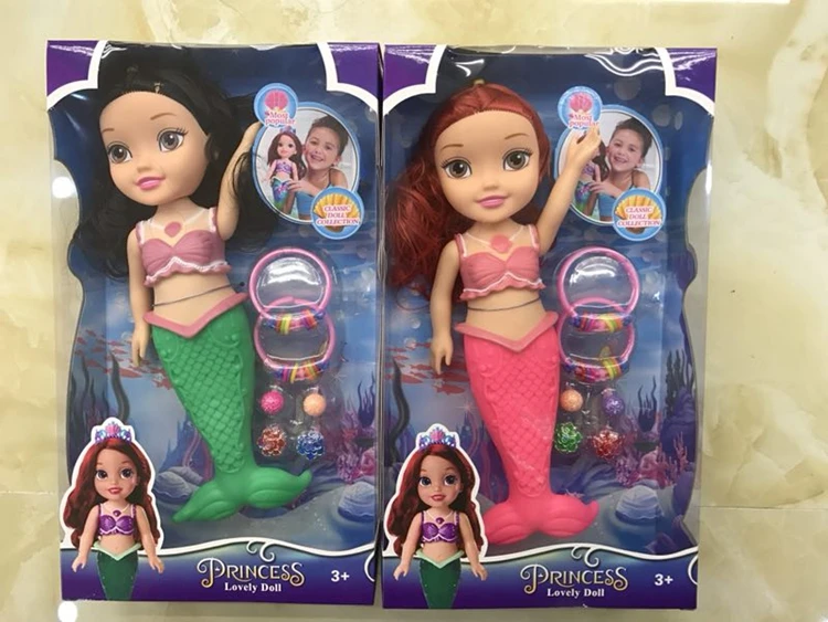 2018 new hot fashion mermaid ariel princess doll with accessories girl gift toy