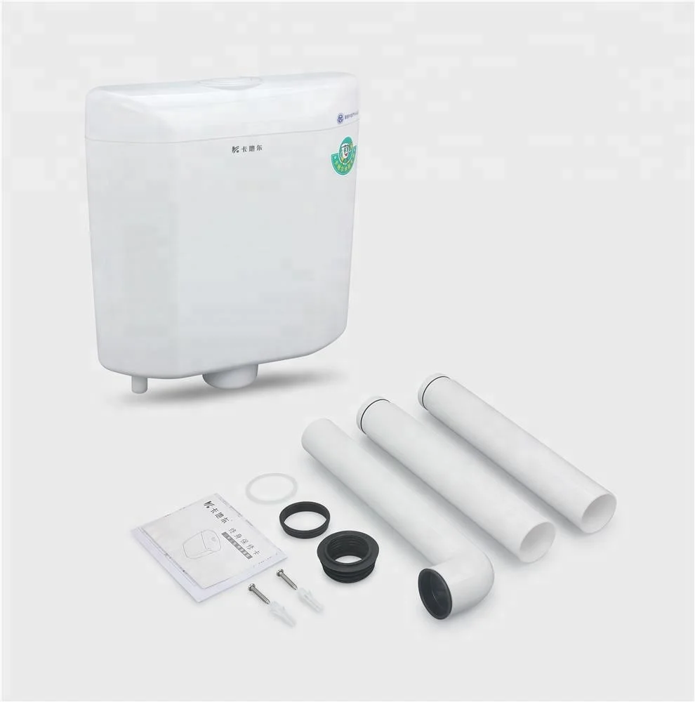 Top Single button Toilet exposed plastic squatting flush tank