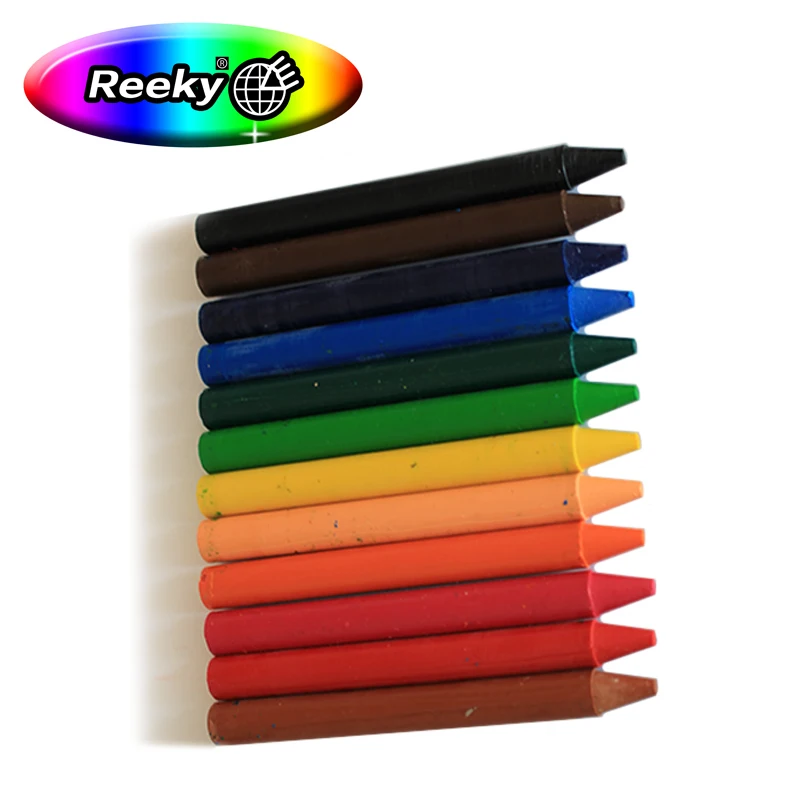 Customized packing brands 24 48 color crayon wax bulk