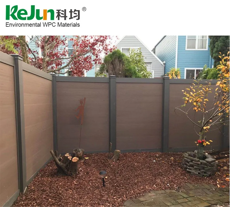 New Style Easily Assembled Privacy WPC Screen Fence Panels Garden Fence Fencing, Trellis & Gates Not Coated