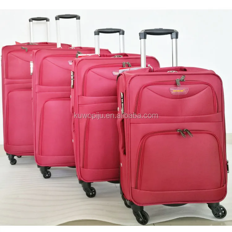 waterproof soft luggage set 3pcs trolley lightweight Spinner 4 piece suitcase travel case set