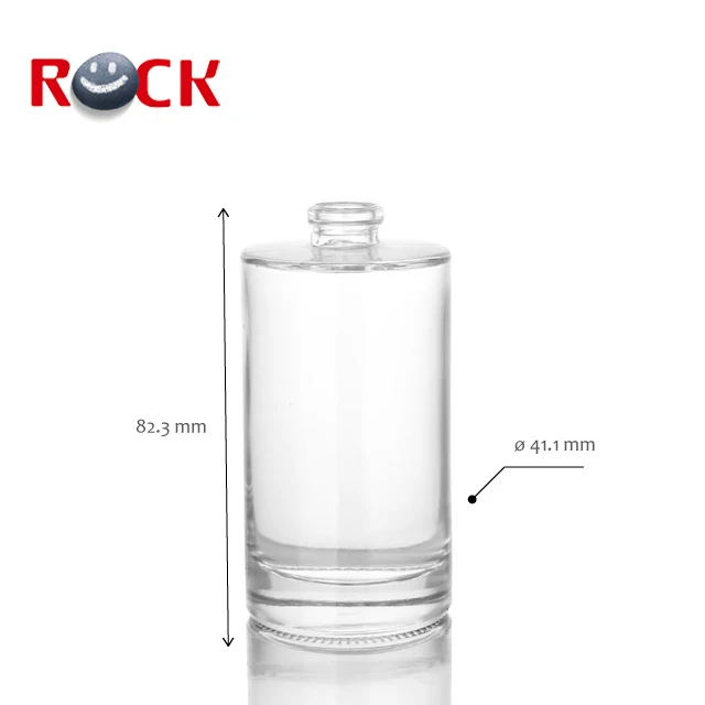 High quality glass material transparent spray perfume bottle dubai 50ml