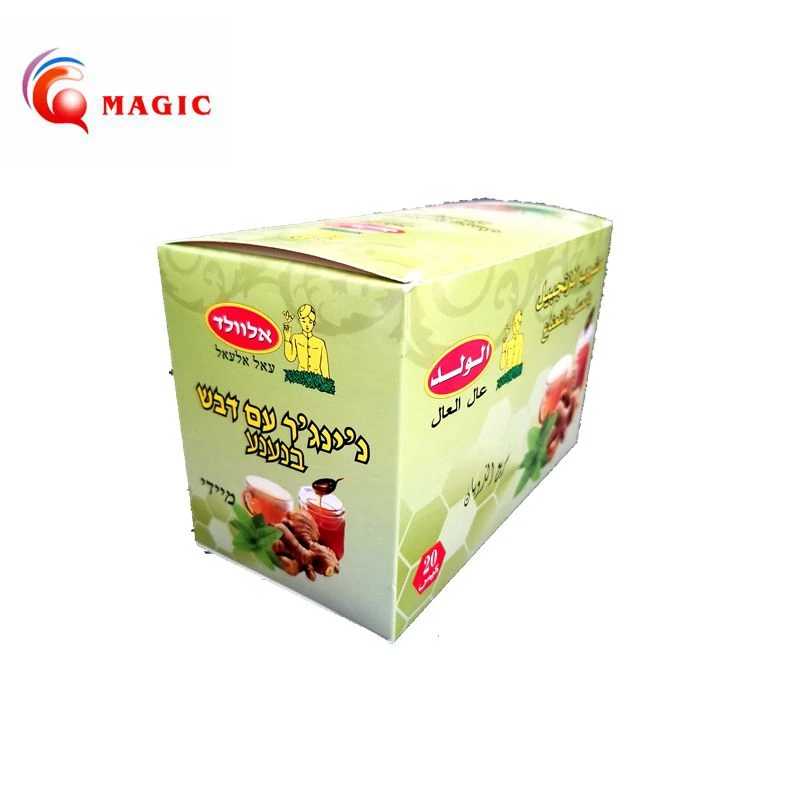 Quick dissolved granulated instant ginger tea, all flavors