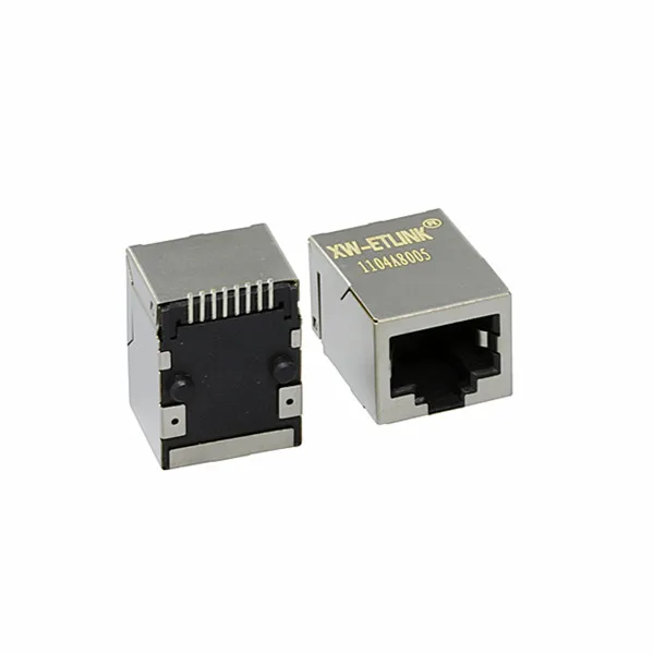 RJ45 модульный SMT jackTab вниз 11 100 Base-T J0C-0005NL