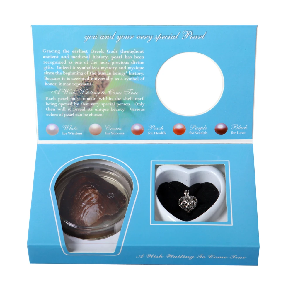 32 Style of DongHui Wish Pearl Box Matched Different Pendants,christmas Pearl Gift Set