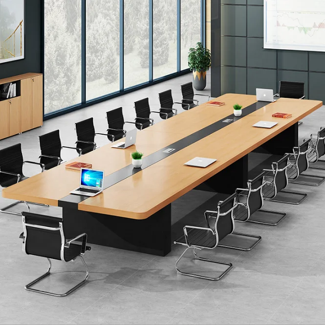 Customization modern rectangular lacquer wood White conference table