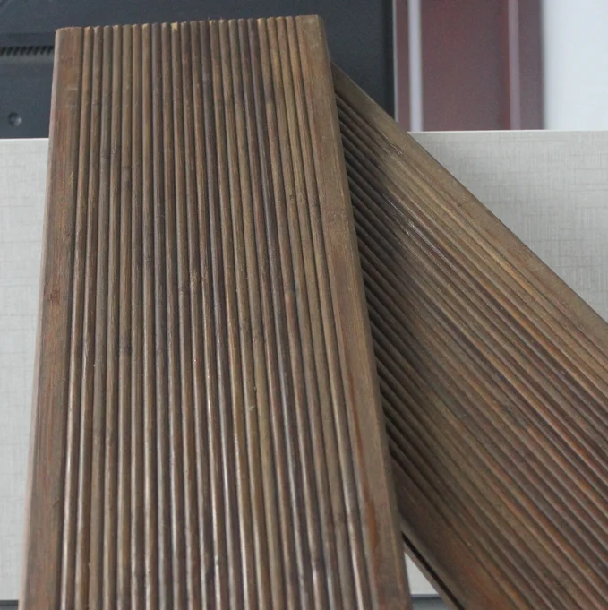 
Exterior Carbonized Strand Woven Bamboo Flooring Outdoor Bamboo Deck Flooring 