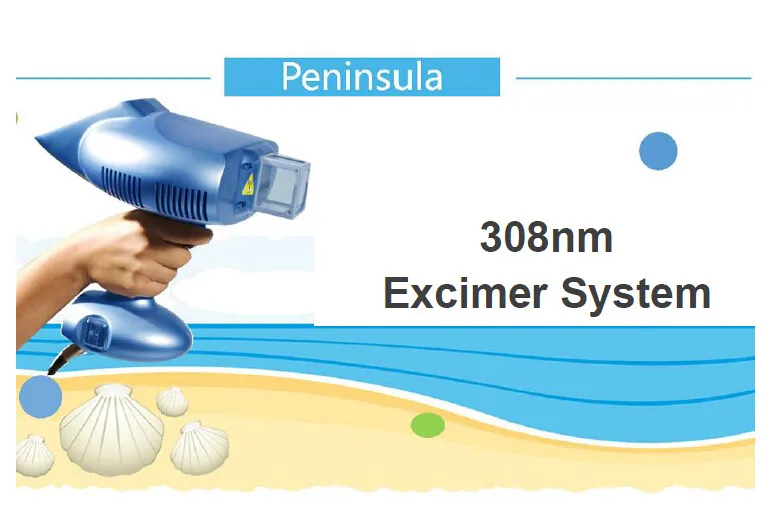 308nm handheld excimer system for vitiligo and psoriasis