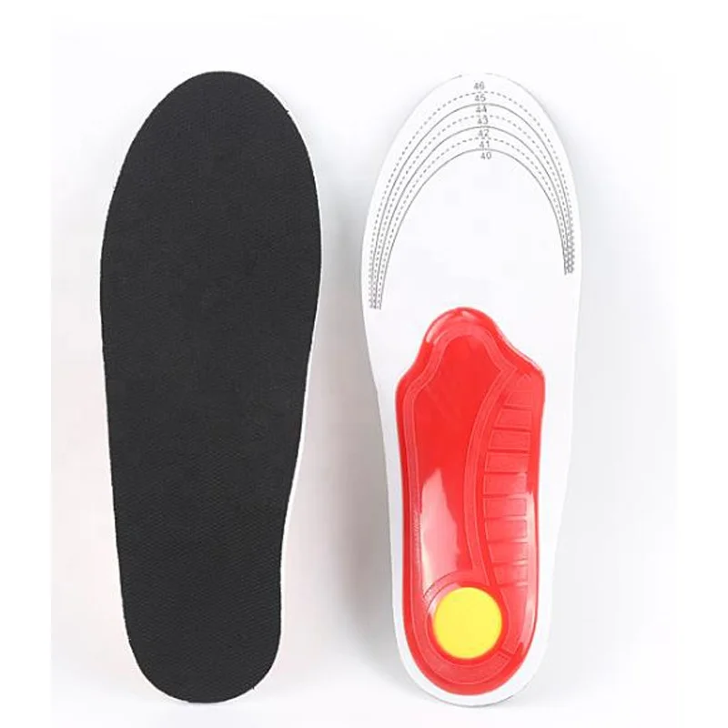 Anti-vibration moderate pressure breathable  arch support unisex adult orthopedic insoles