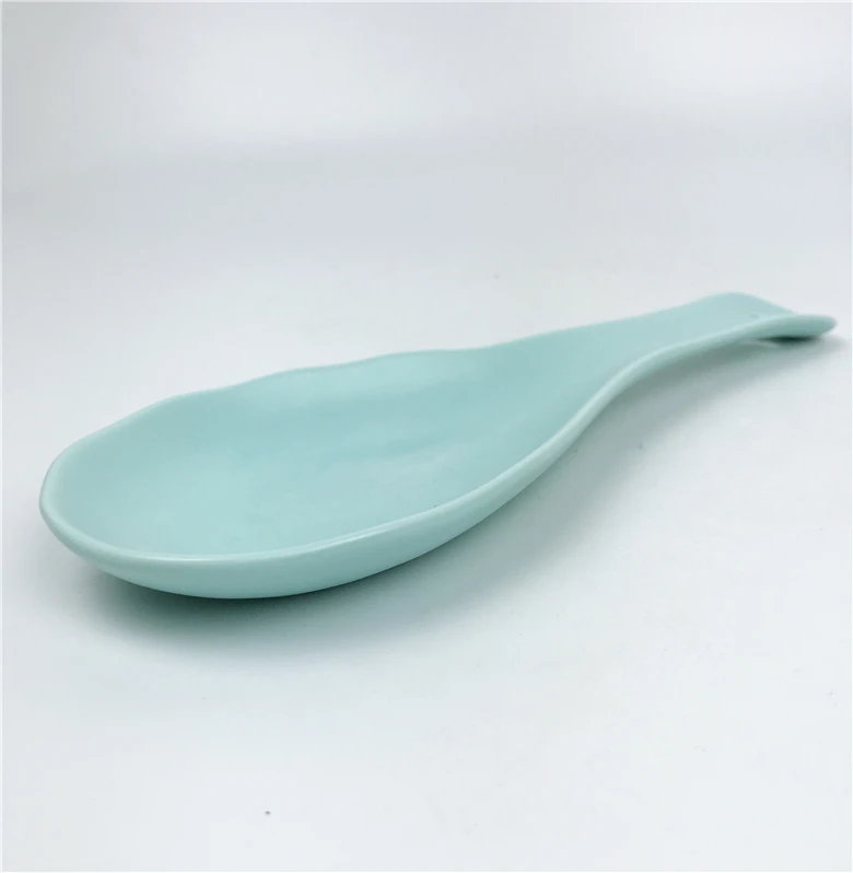 Hot sale Ceramic Porcelain Terracotta stoneware color glazed Spoon Rest