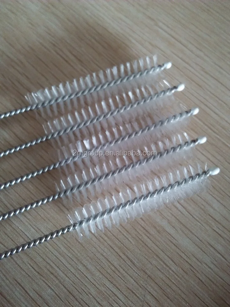 Stainless steel drinking straws clean brushes