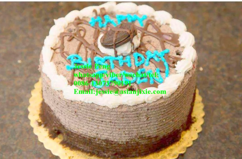 automatic birthday cake forming machine/custard cake making machine/ commercial jam and cream filling rounder cake machine