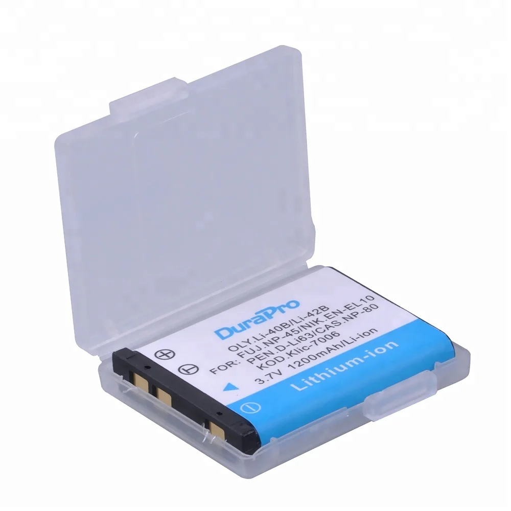 
Li-40B Li40B Li-42B Li42B NP-45 EN-EL10 D-Li63 D-Li108 NP-80 Klic-7006 Camera Battery for Olympus D-630 720 725 IR-300 FE-20 150 