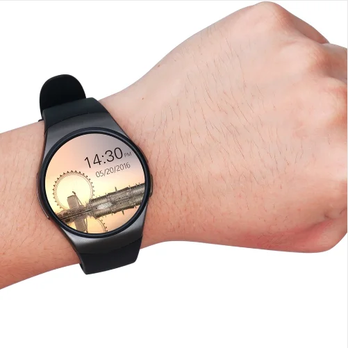 
2020 Hot KW18 1.3' IPS Round Dial Smart Watch Phone SIM Card MTK2502 Pedometer Bluetooth 4.0 Heart Rate Monitor Sport Tracker 
