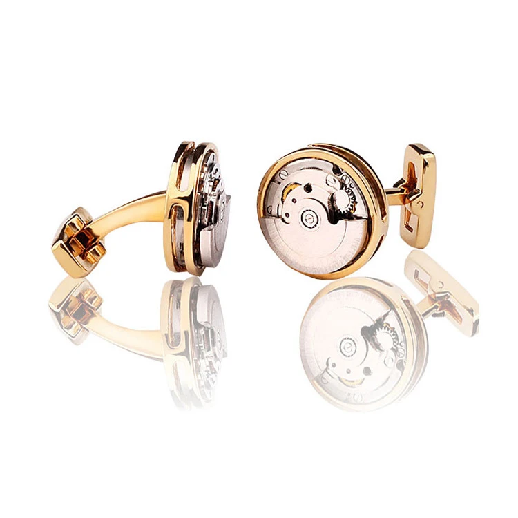 Wholesale Watch Mechanism Cufflinks,Mechanical Steampunk Cufflinks