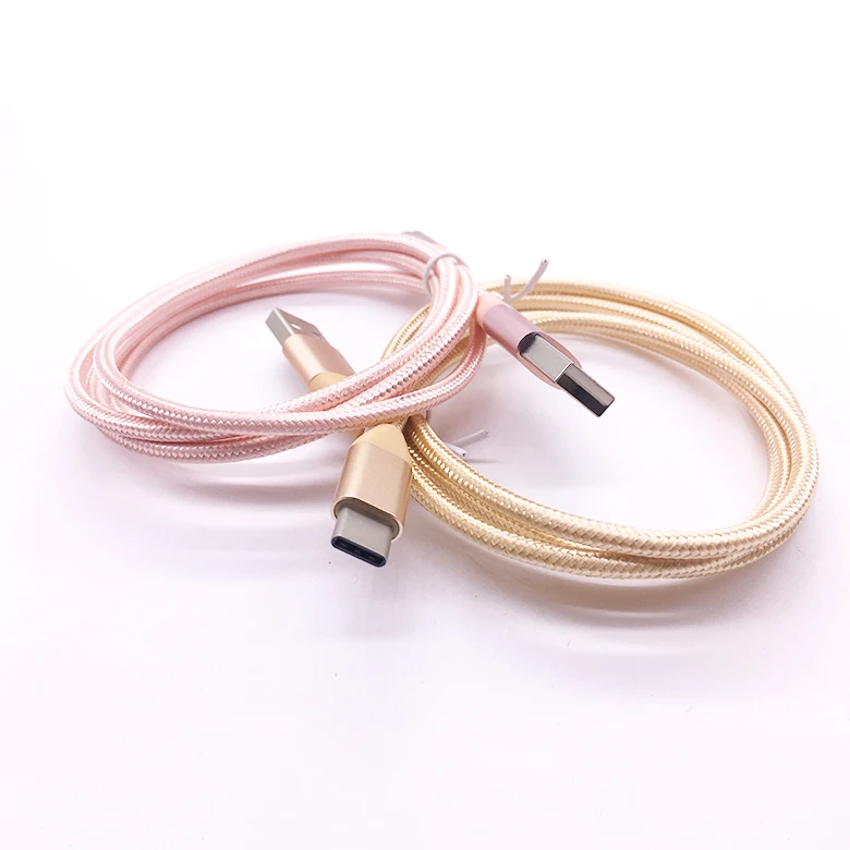 
1m 2m Type C Cord USBC Charger Nylon Braided Fast Charging USB C Cable 