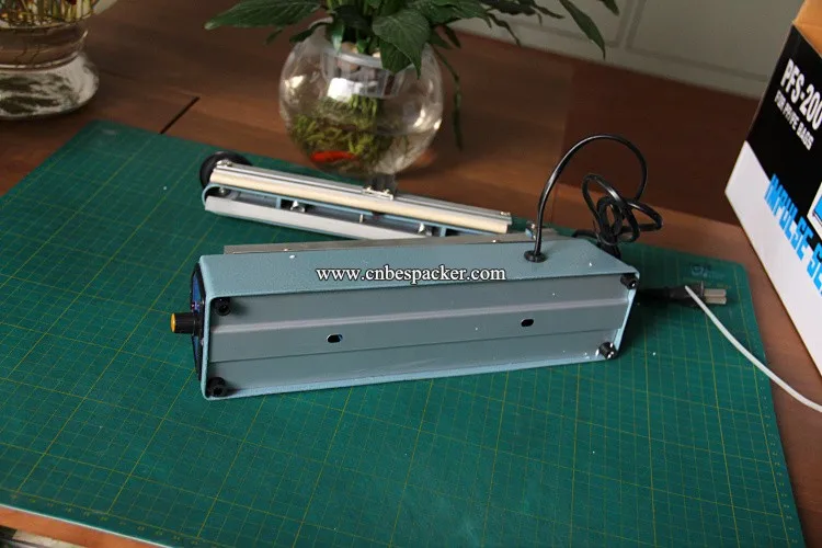 PFS-400 Алюминиевый Корпус С Боковой Резец Мешок Тепла Руководство Импульс Машину уплотнителя