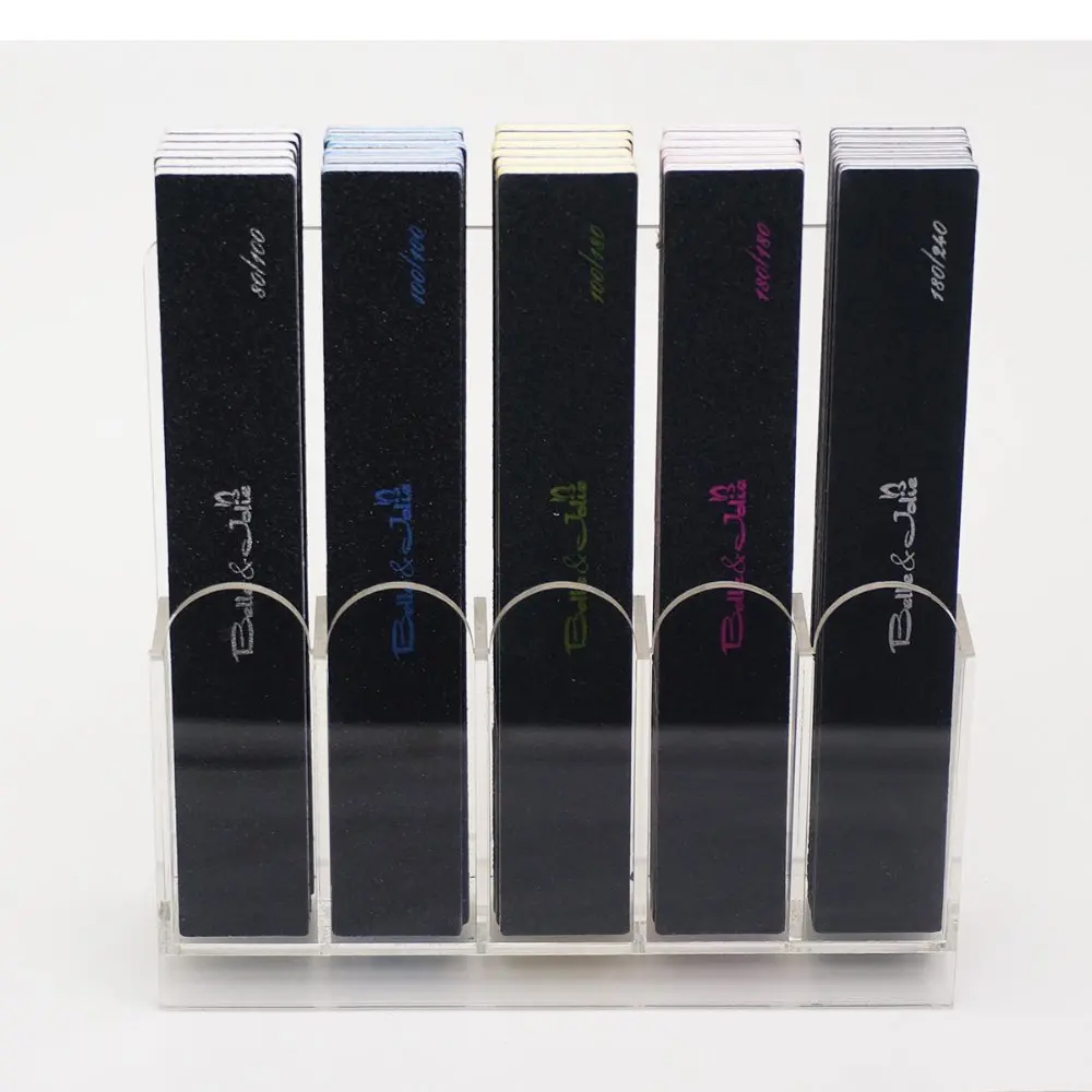 Top quality Korean sand paper emery board double side nail file black nail file oem nail files