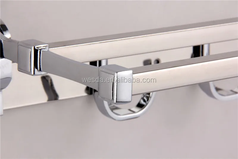 Wesda аксессуары для ванной комнаты Полка для полотенец и одежды из нержавеющей стали и сплава 2029