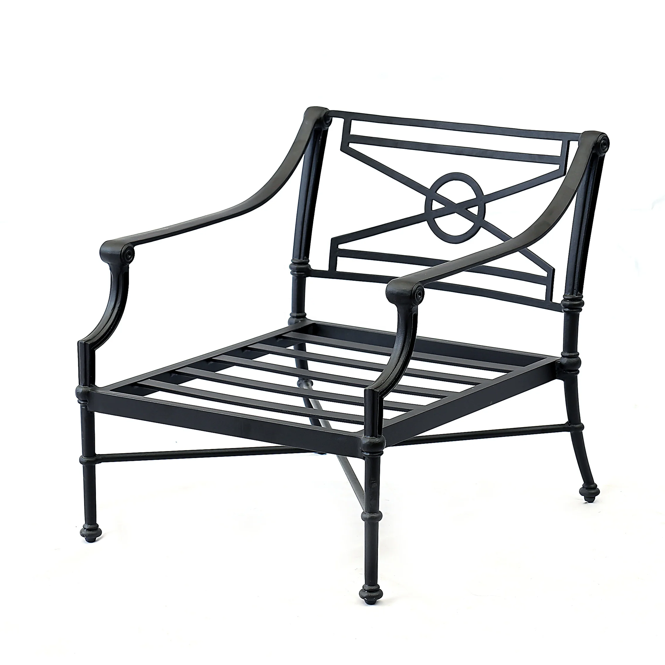 Aluminum and water resistant fabric outdoor garden furniture