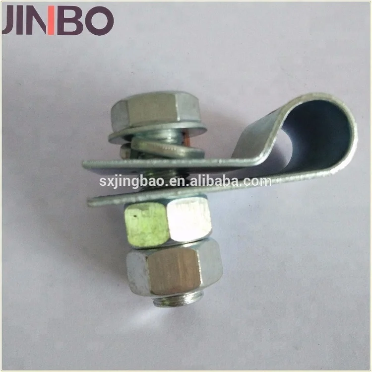 Heavy Duty Wiring Accessories Copper Cable Clip R Shape Wire Connection Clamps