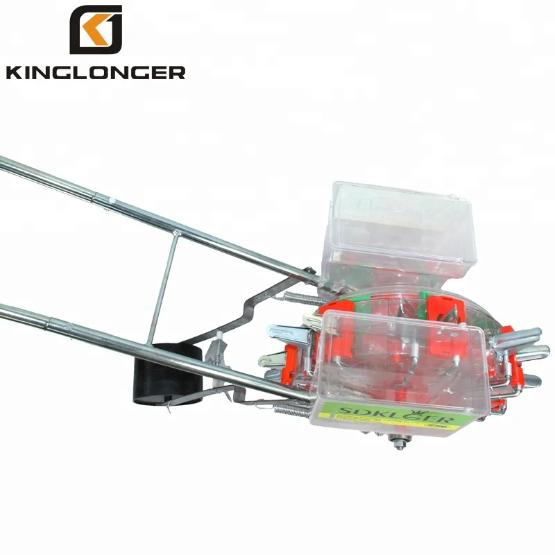 hand push manual planter with fertilizer