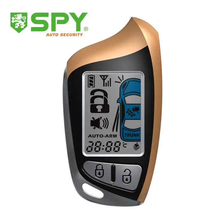 SPY LCD 2-Way vehicle security system protects your car from theft and barglury