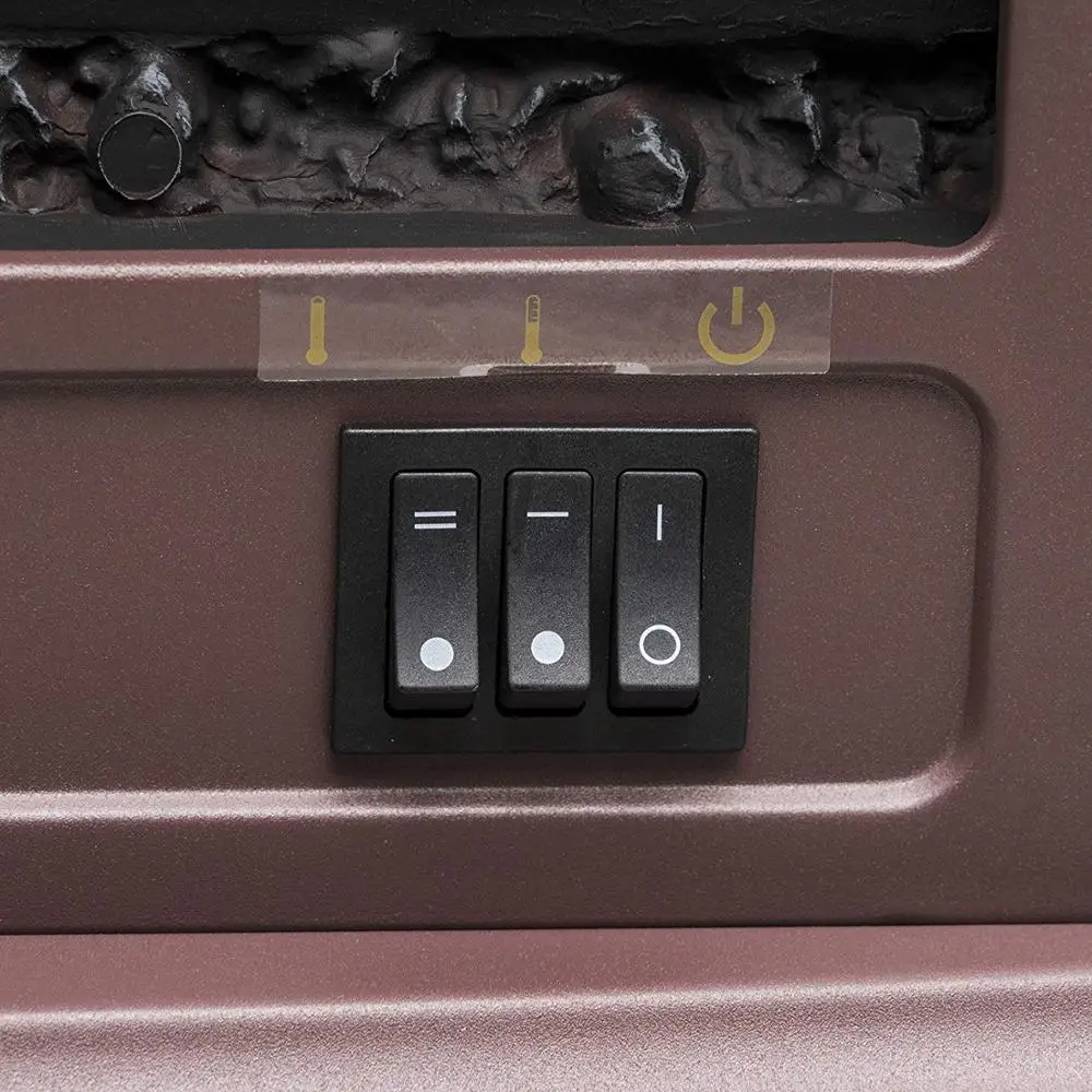 led logset flame light with One glass door Red modern electric fireplace stove heater