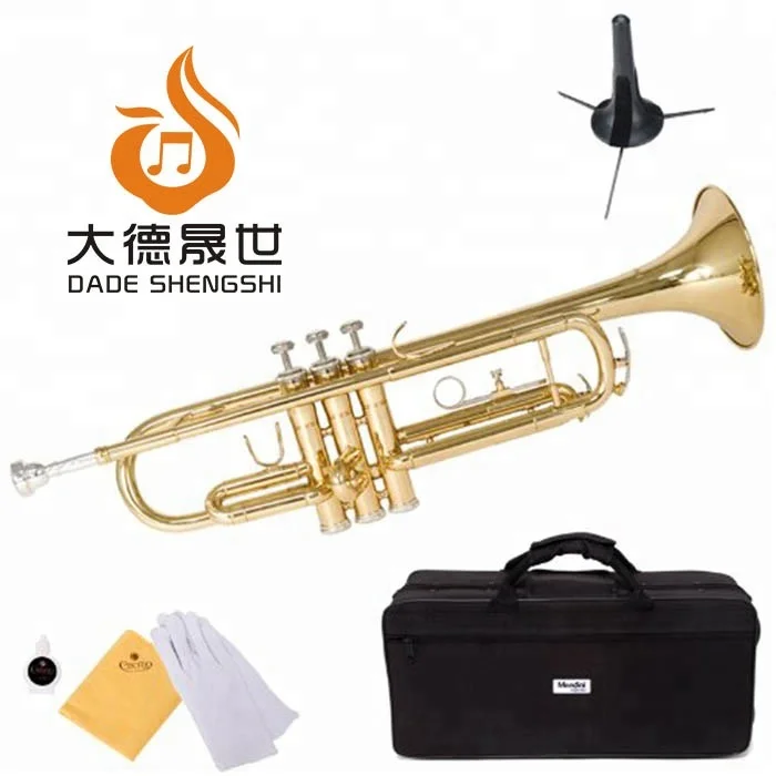 
Big Manufacturer Quality Wholesale Price Gold Lacquer Brass Bb Trumpet 