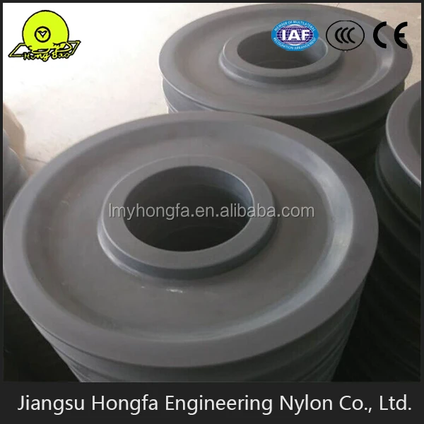 
plastic nylon wire rope pulley for mobile crane 