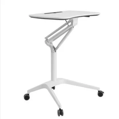 
Single Column Gas Lifting Adjustable Height Table Laptop Computer. 
