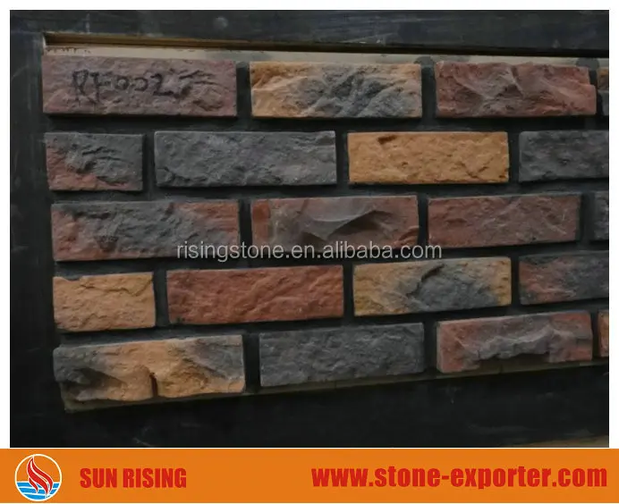Искусственный кирпичный шпон, настенный камень