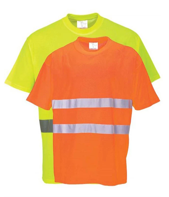 Safety T-Shirt High Visibility ENISO20471 Reflective Tape T-Shirt