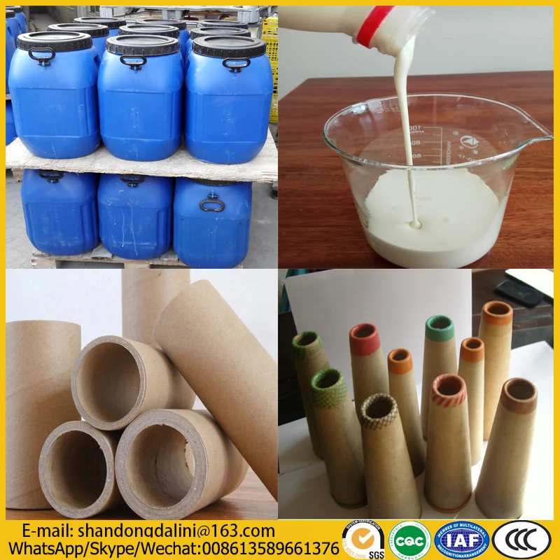 Quick drying starch based glue adhesive for paper cone