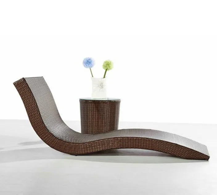 Hot sale modern design outdoor beach lounger sun lounger bed