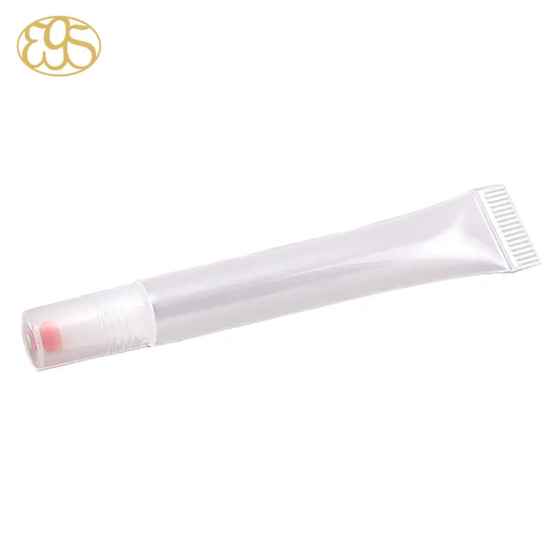 Soft touch silicone tip applicator cosmetic tube