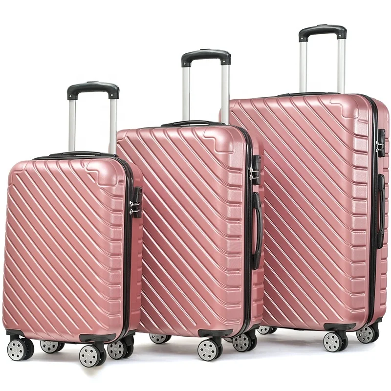 
New Luggage Bags Supermarket Online ABS Hard Shell Suitcase 4 Spinner Travel Bags Luggage sets Trolley 