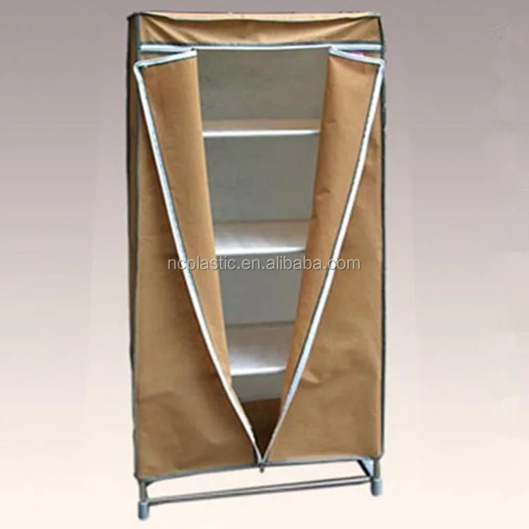 plastic cupboard household clothes storage cloth wardrobe clothing drawer with zipper