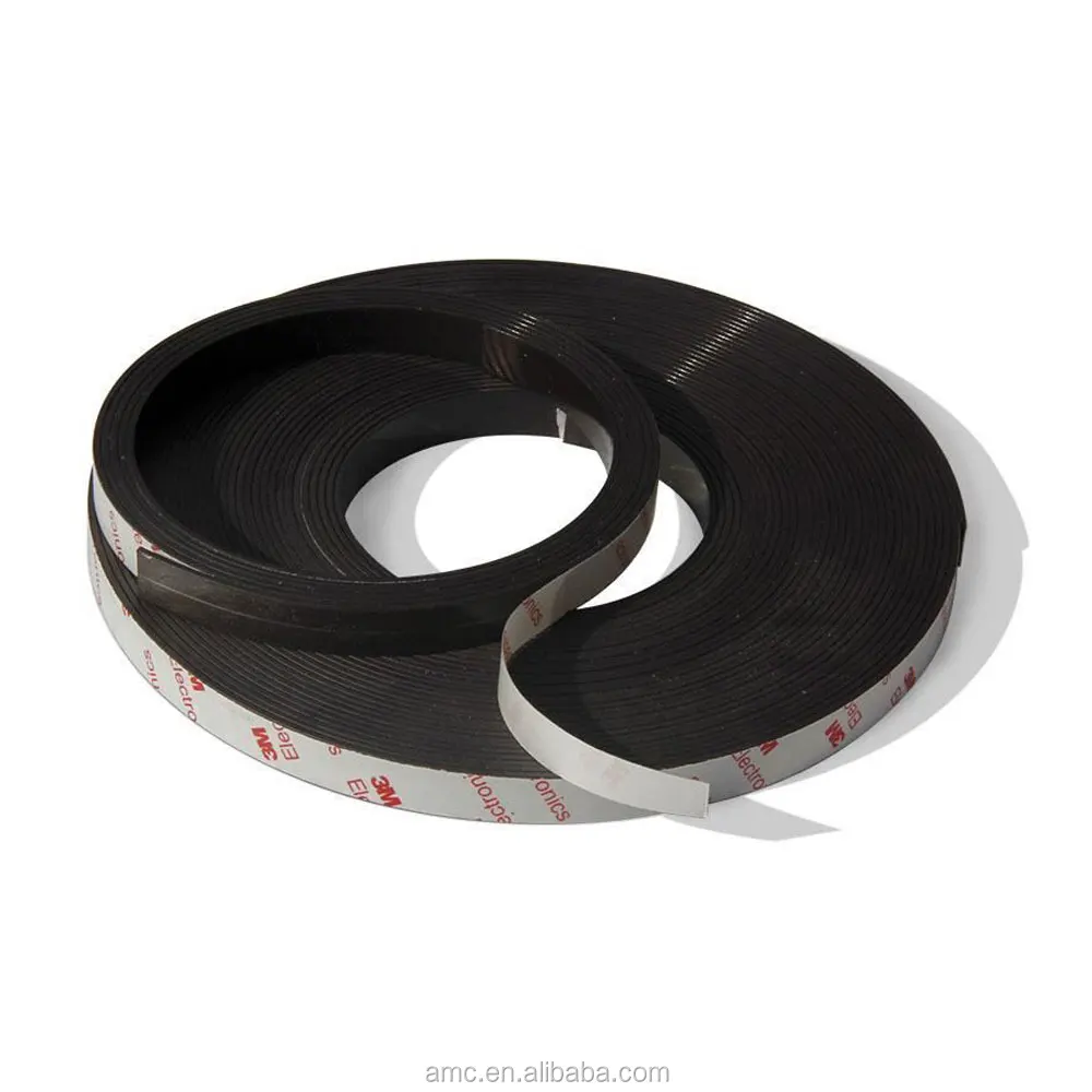 Double sided adhesive magnetic tape