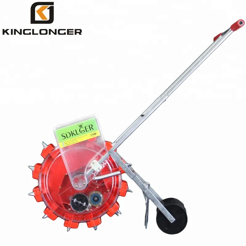 KLG-12 popular man power hand push manual soybean seeder planter