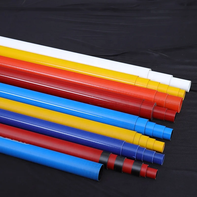 Оптовая продажа 3 к твил серебряные шестиугольные тонкие стены углерода черный стекловолокна трубы