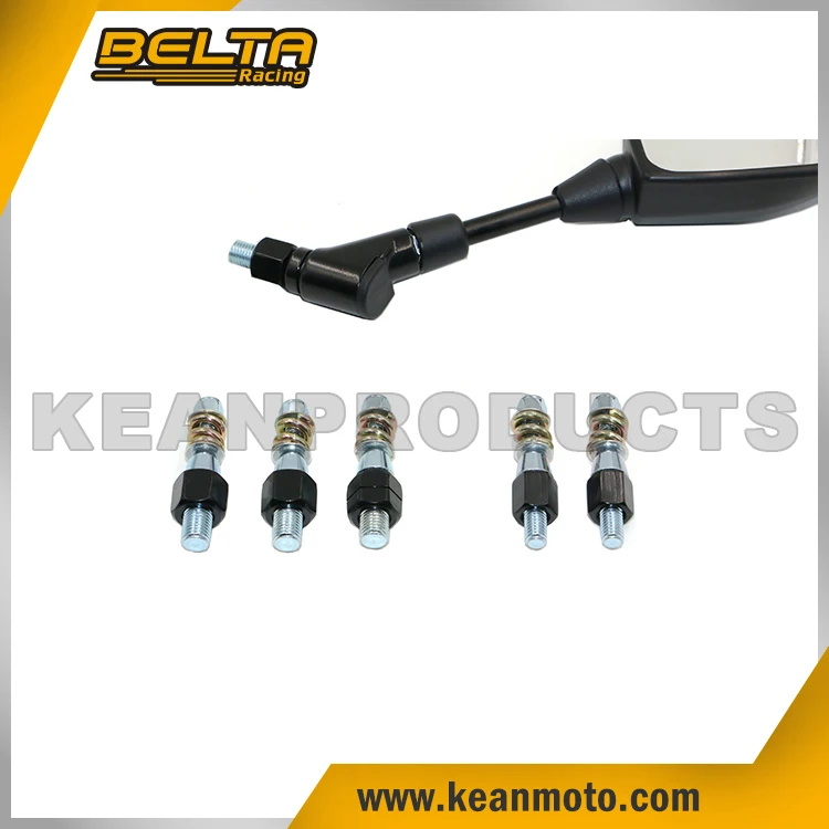 
Black Rear Mirrors Back Mirrors In PP & Steel Rod With E-Mark Certification For MT-07 / MT-09 KMT-107 