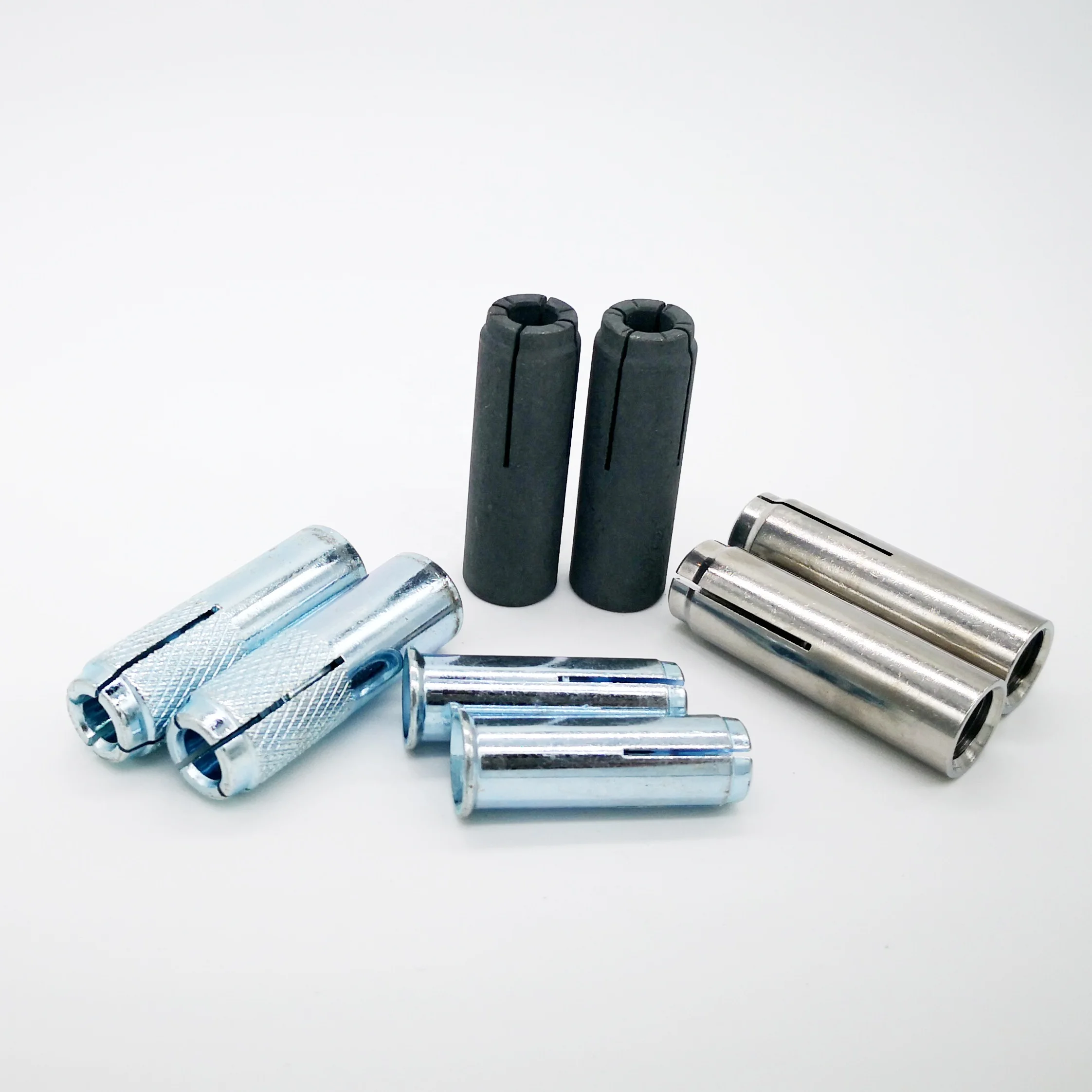 
carbon steel stainless steel SS304 flanged lipped knurled drop in anchor 