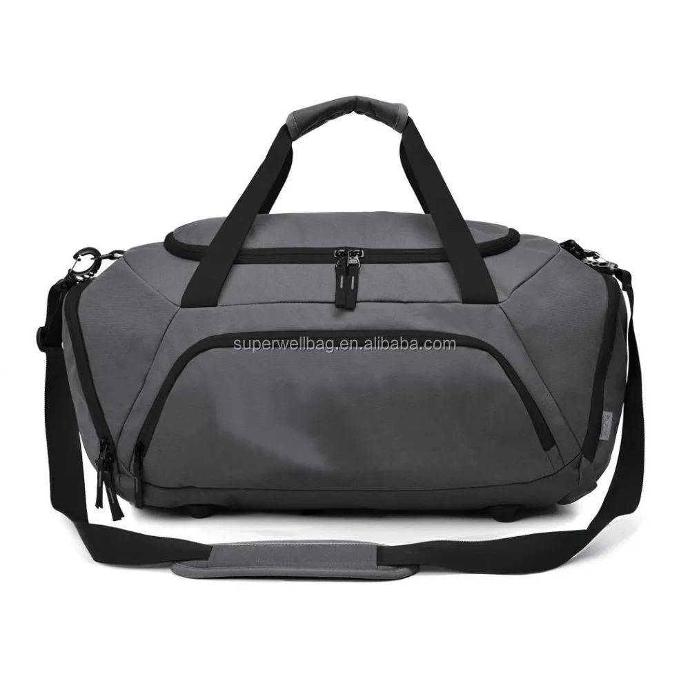 Blue color China made durable sports bag duffel bag gym weekend bag