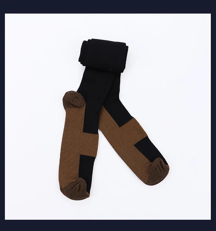 thigh high compression stockings Factory compression socks, black and white color cooper socks, compression socks in stock