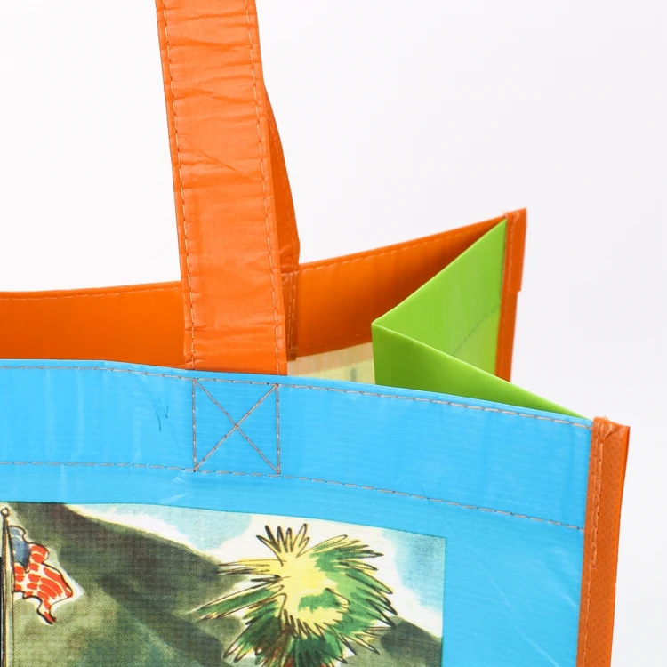 OEM Custom Logo RPET & PP Non-Woven Tote Bag Eco-Friendly & Recyclable Laminated Promotional Cheap Custom Shopping Bag for Gifts