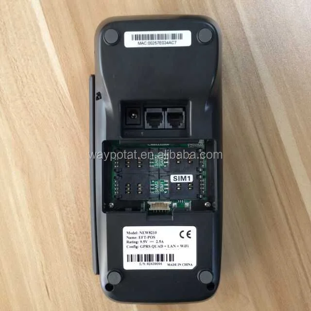 
Waypotat low cost New 8210 GPRS wireless handheld POS Terminal with Printer 