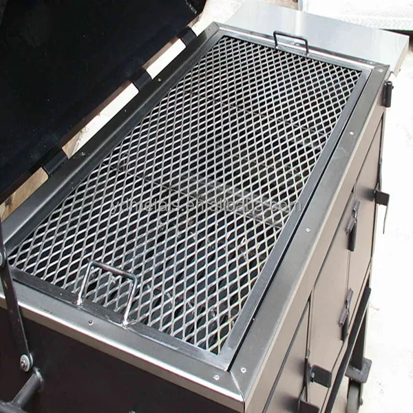 iron bbq grill expanded metal mesh