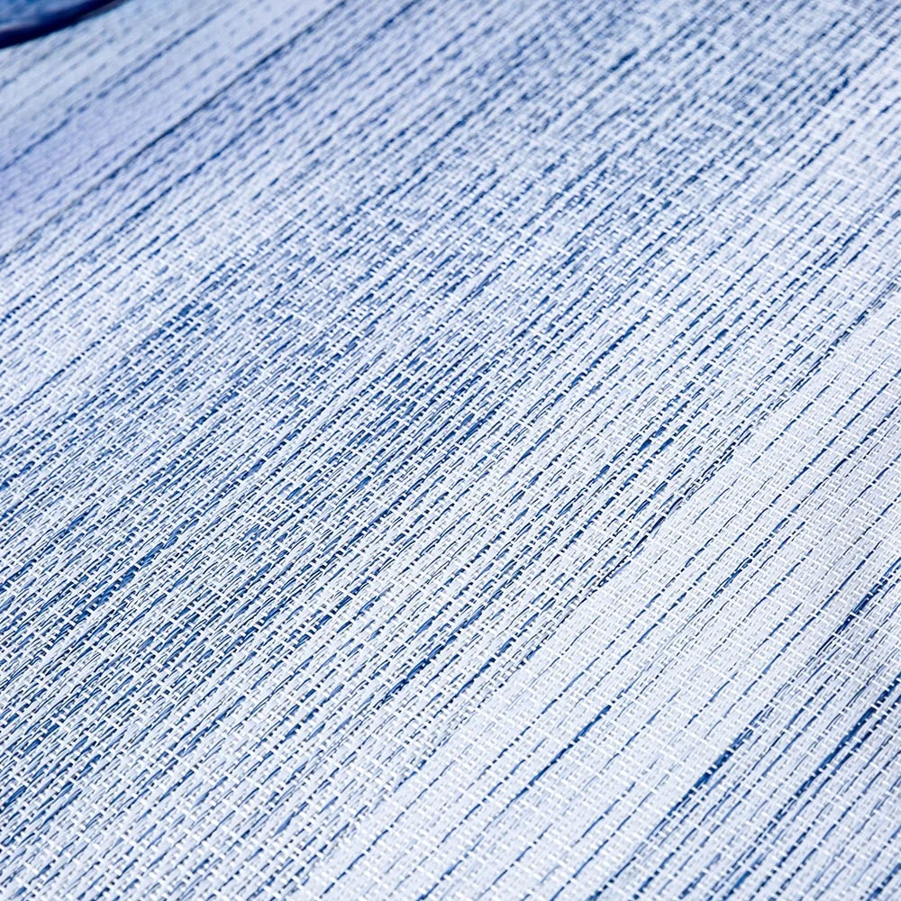 Buy online blue and white striped customized size available extra large bright colour funky table mats garden table placemats